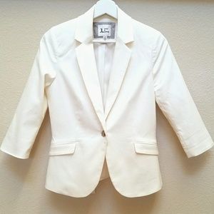 Jules & Leopold White One-Button Blazer